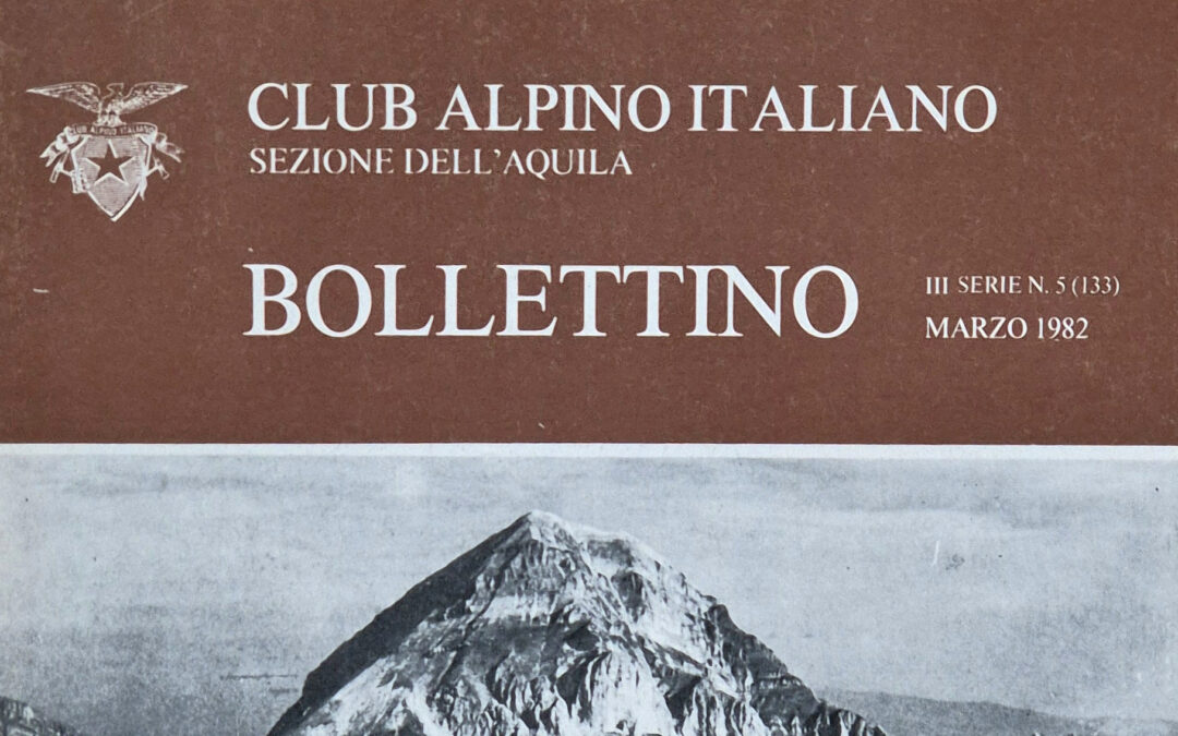 GRAZIE CAI L’AQUILA! MARZO 1982, IL BOLLETTINO CHE HA SALVATO IL GRAN SASSO